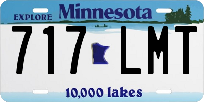MN license plate 717LMT