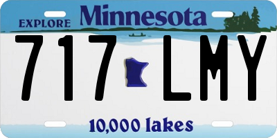 MN license plate 717LMY