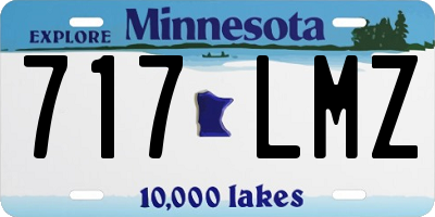 MN license plate 717LMZ