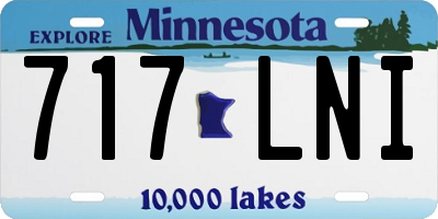 MN license plate 717LNI