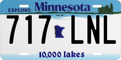 MN license plate 717LNL