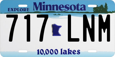 MN license plate 717LNM