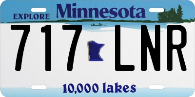 MN license plate 717LNR