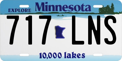 MN license plate 717LNS