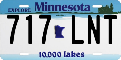 MN license plate 717LNT