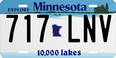 MN license plate 717LNV