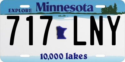 MN license plate 717LNY