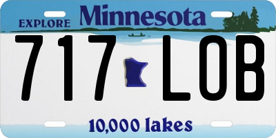 MN license plate 717LOB