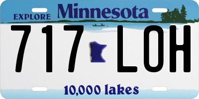 MN license plate 717LOH