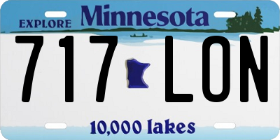 MN license plate 717LON