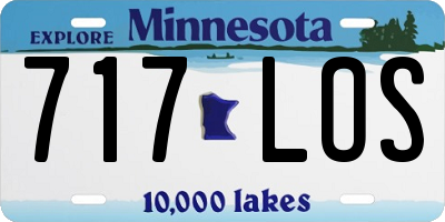 MN license plate 717LOS