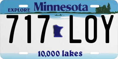 MN license plate 717LOY