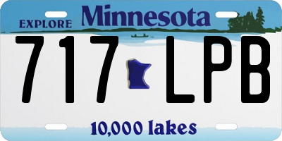 MN license plate 717LPB