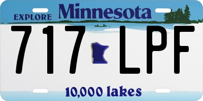 MN license plate 717LPF