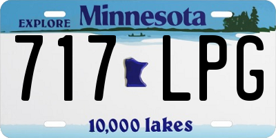 MN license plate 717LPG