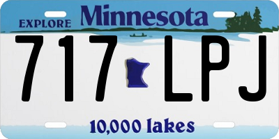 MN license plate 717LPJ
