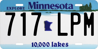 MN license plate 717LPM