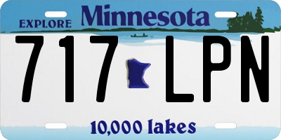 MN license plate 717LPN