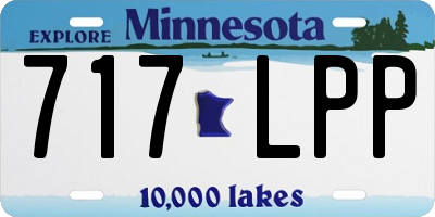 MN license plate 717LPP