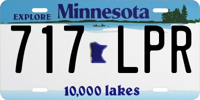 MN license plate 717LPR