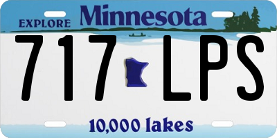 MN license plate 717LPS