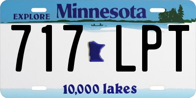MN license plate 717LPT