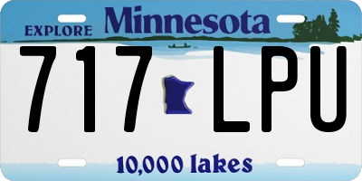 MN license plate 717LPU
