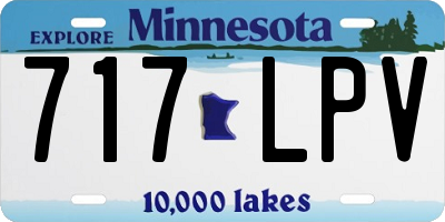 MN license plate 717LPV