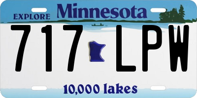 MN license plate 717LPW