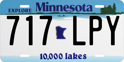 MN license plate 717LPY