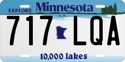 MN license plate 717LQA