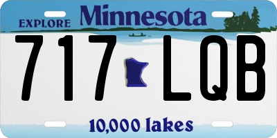 MN license plate 717LQB