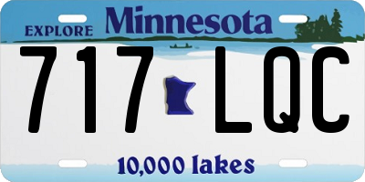 MN license plate 717LQC