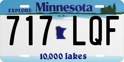 MN license plate 717LQF