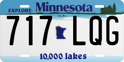 MN license plate 717LQG