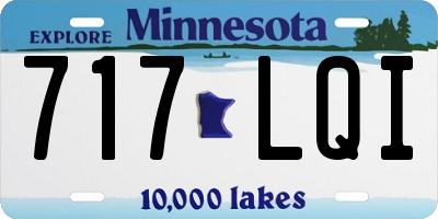 MN license plate 717LQI