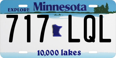 MN license plate 717LQL