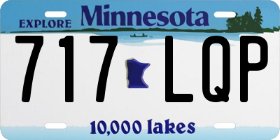 MN license plate 717LQP