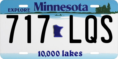 MN license plate 717LQS