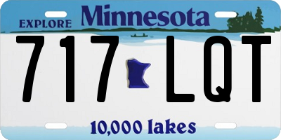 MN license plate 717LQT