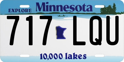 MN license plate 717LQU