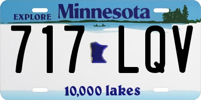MN license plate 717LQV