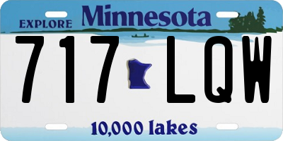 MN license plate 717LQW