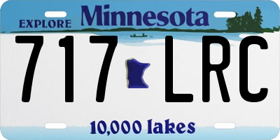 MN license plate 717LRC