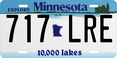 MN license plate 717LRE