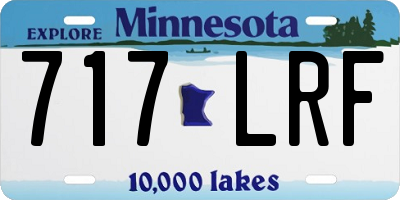 MN license plate 717LRF