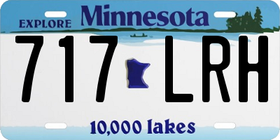 MN license plate 717LRH