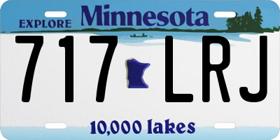 MN license plate 717LRJ