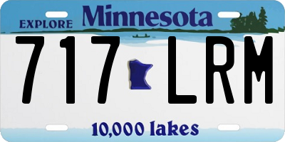 MN license plate 717LRM