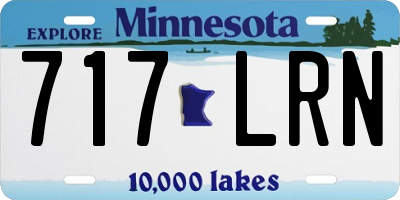MN license plate 717LRN